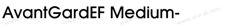 AvantGardEF Medium字体转换